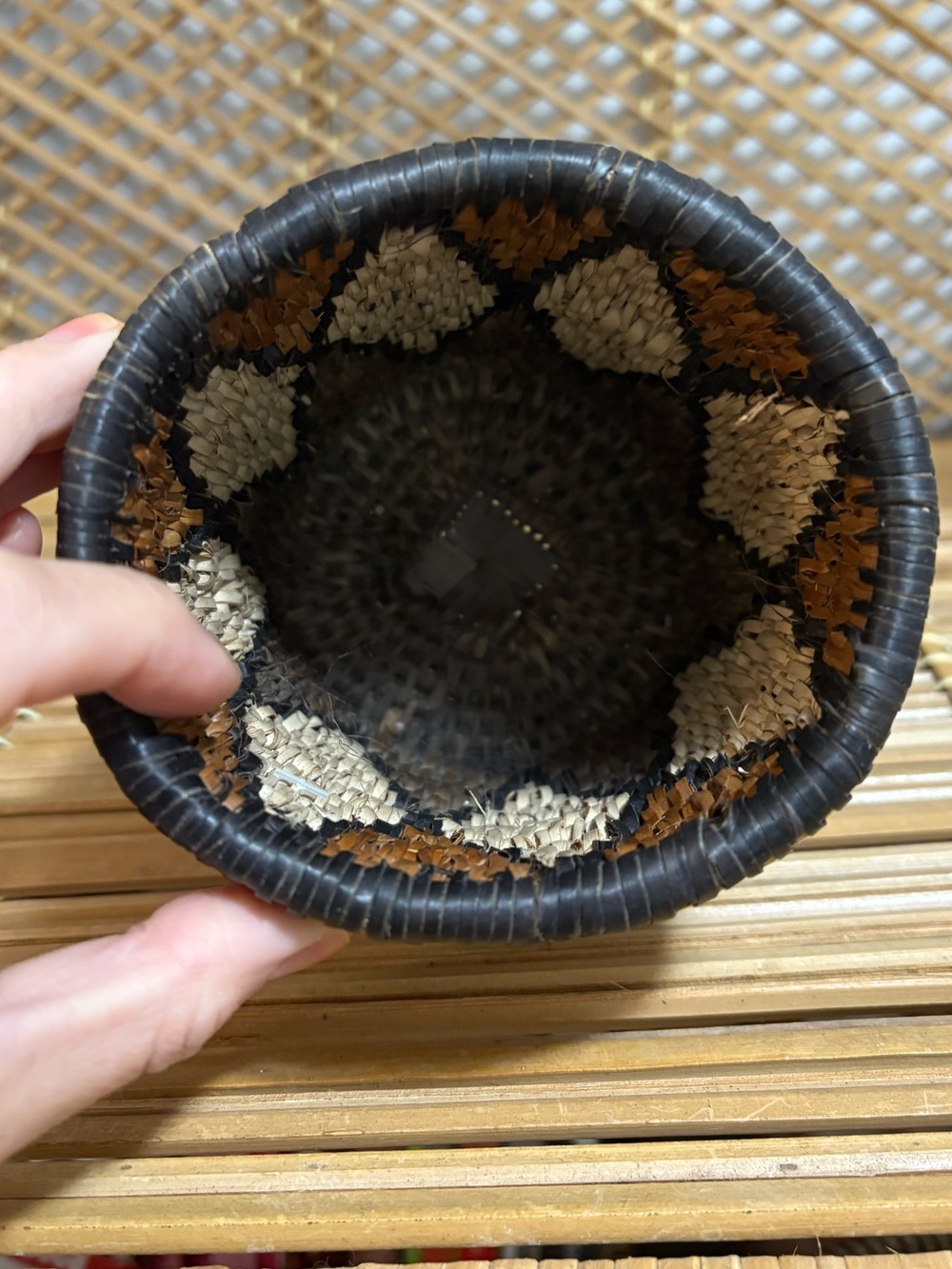 ⭐️Free With Purchase⭐️Tribal Pattern Decorative Basket - Picture 2 of 3